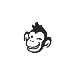 Monkey Symbol Logo. Vector Illustration. - OurGFX